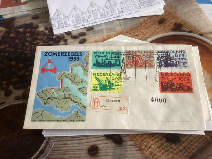 No3438 E38 aangetekend Schiedam Heb ook van Nederland, Postzegels en Munten, Postzegels | Eerstedagenveloppen, Beschreven, Nederland