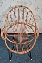 Rotan originele jaren 70 stoel/vintage, Ophalen, Gebruikt, Bruin, Eén