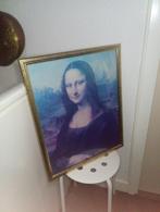 mona lisa schilderij messing lijst, Ophalen, Minder dan 50 cm, 50 tot 75 cm, Zo goed als nieuw