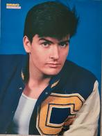 Mooie poster (A4)+ mooi artikel CHARLIE SHEEN (BRAVO), Rechthoekig Staand, A4 of kleiner, Ophalen of Verzenden, Zo goed als nieuw