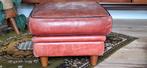 Baxter poef hocker hoogwaardig Bull leather, Ophalen of Verzenden, Gebruikt, Vierkant, 50 tot 75 cm
