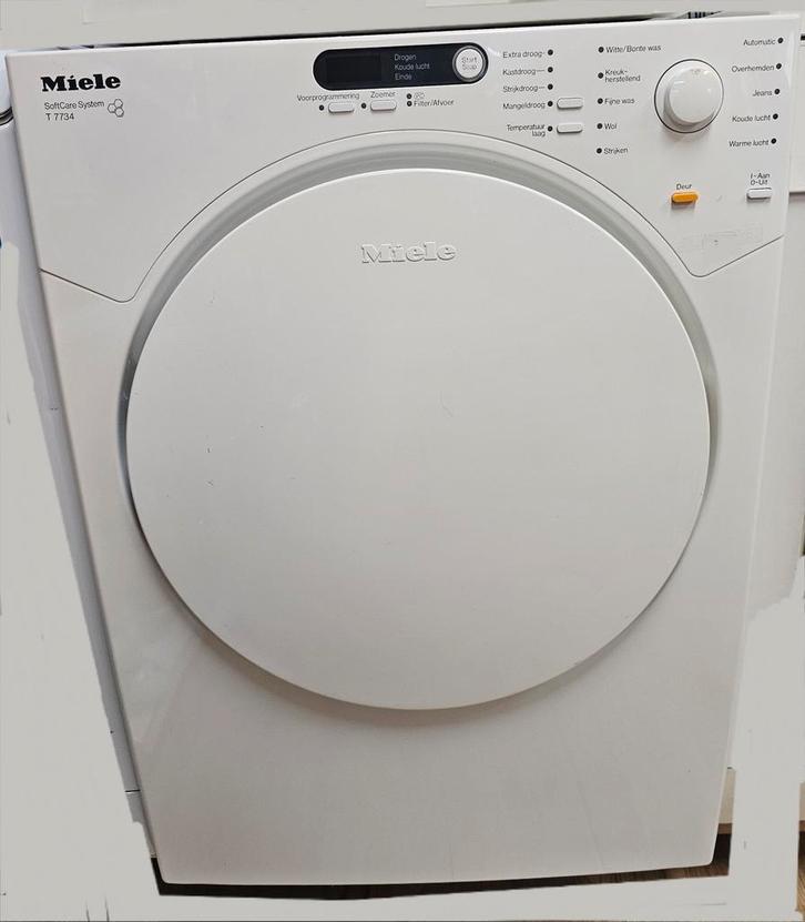 MIELE WASDROGER WARMTE POMP DROGER., Witgoed en Apparatuur, Wasdrogers, Zo goed als nieuw, Luchtafvoer, 85 tot 90 cm, Ophalen