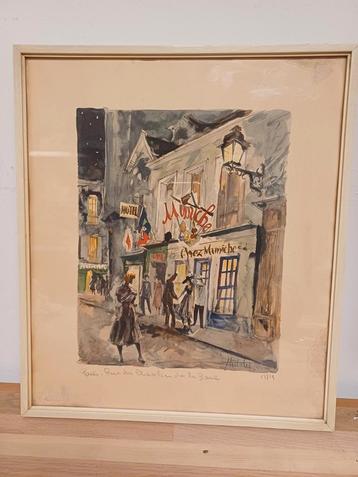 Frans Herbelot - Parijs bij Nacht beschikbaar voor biedingen