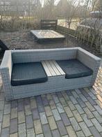 Loungebank ideaal voor balkon, Tuin en Terras, Ophalen of Verzenden, Gebruikt, Bank, 2 zitplaatsen