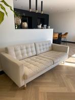 witte moderne bank!, Huis en Inrichting, Banken | Bankstellen, Gebruikt, Tweepersoons, 75 tot 100 cm, Ophalen of Verzenden