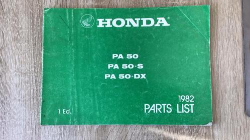 Honda origineel partslist Camino PA50 PA 50-S EN DX Modellen, Fietsen en Brommers, Handleidingen en Instructieboekjes, Gebruikt