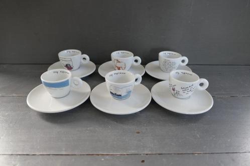 6 x Illy Espresso 'Dream' Shizuka Yokomizo Illy Art 2003, Huis en Inrichting, Keuken | Servies, Zo goed als nieuw, Kop(pen) en/of Schotel(s)