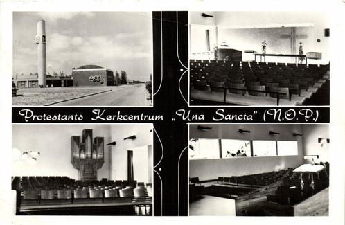 Protestants Kerkcentrum Una Sancta [N.O.P.] - 4 afb - gelope, Verzamelen, Ansichtkaarten | Nederland, Gelopen, Overijssel, Ophalen of Verzenden