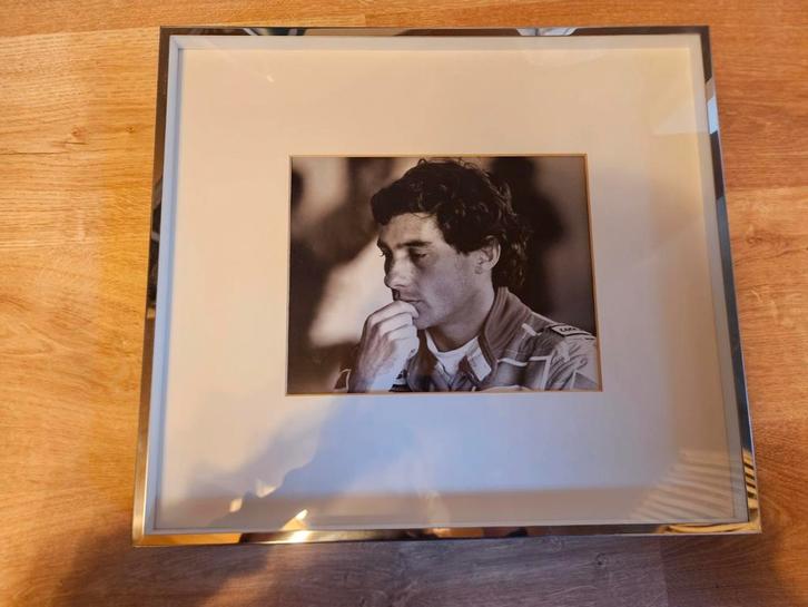 Ayrton Senna Foto in Lijst, Huis en Inrichting, Woonaccessoires | Schilderijen, Tekeningen en Foto's, Zo goed als nieuw, Foto of Poster