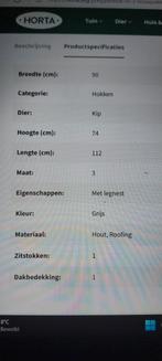 Konijnen,/kippenhok, Ophalen, 110 cm of meer, Hok, 90 cm of meer