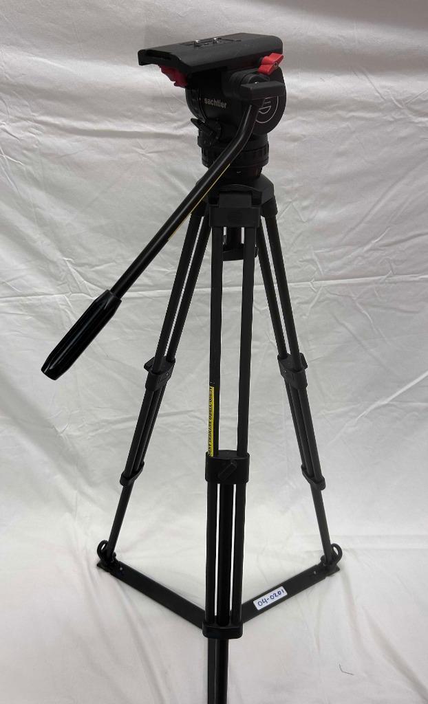 Sachtler FSB 8 / DV 8 Ground Spreader SP 75 + 3-poot statief, Audio, Tv en Foto, Fotografie | Statieven en Balhoofden, Gebruikt
