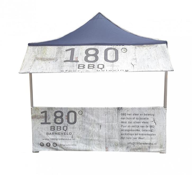 Laat uw tent bedrukken – laat zien wie u bent, Tuin en Terras, Partytenten, Nieuw, Partytent, 2 meter of meer, 5 tot 8 meter, 4 tot 6 meter
