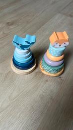 2 stapeltorens, Kinderen en Baby's, Speelgoed | Houten speelgoed, Ophalen, Zo goed als nieuw