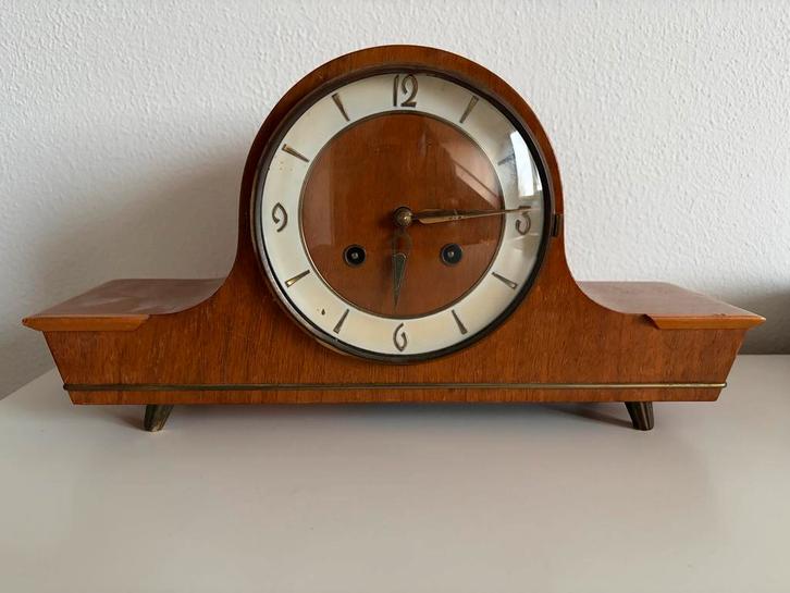 Junghans Ato-Mat Tafelklok - Vintage, Antiek en Kunst, Antiek | Klokken, Ophalen of Verzenden