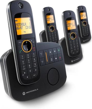 Motorola Dect-set D-1014 Huis-tel-set 4 delig + Voicemail beschikbaar voor biedingen