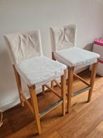 2x Ikea barkrukken Bergmund, Huis en Inrichting, Barkrukken, Ophalen, Gebruikt, Met voetsteun, 60 tot 90 cm