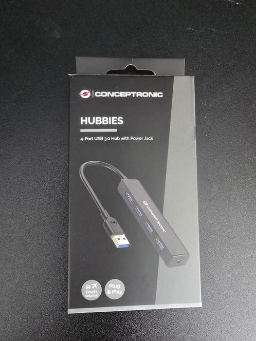Dockingstation USB hub Conceptronic C4PUSB3, Telecommunicatie, Autoladers, Nieuw, Ophalen of Verzenden