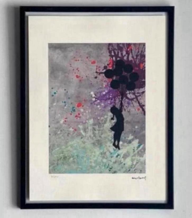 BANKSY : lithografie met certificaat, Antiek en Kunst, Kunst | Litho's en Zeefdrukken, Ophalen of Verzenden