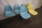 Vitra Eames eetkamerstoel stoelen | 6 stuks, Huis en Inrichting, Stoelen, Gebruikt, Blauw, Ophalen of Verzenden, Vitra
