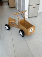 Houten loopfiets / bakfiets, Kinderen en Baby's, Speelgoed | Buiten | Voertuigen en Loopfietsen, Ophalen, Zo goed als nieuw, Loopvoertuig