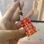 Dubbelzijdige Chinese Talisman voor Bescherming en Good Luck, Antiek en Kunst, Kunst | Niet-Westerse kunst, Ophalen