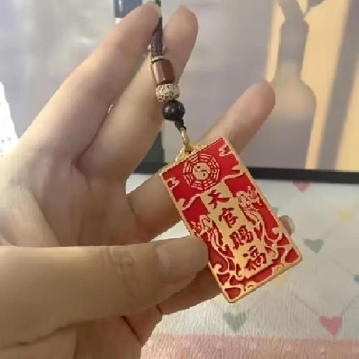 Dubbelzijdige Chinese Talisman voor Bescherming en Good Luck, Antiek en Kunst, Kunst | Niet-Westerse kunst, Ophalen