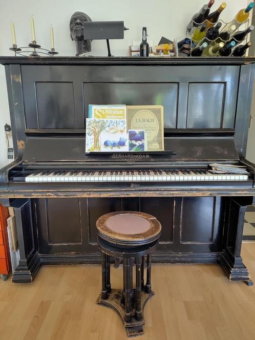 piano, Muziek en Instrumenten, Piano's, Gebruikt, Piano, Zwart, Ophalen
