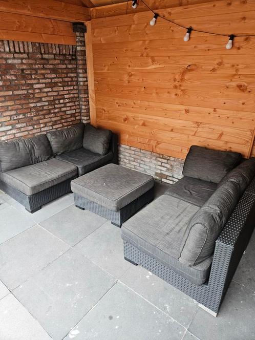 Loungeset, Tuin en Terras, Tuinsets en Loungesets, Gebruikt, Kunststof, 4 zitplaatsen, Ophalen