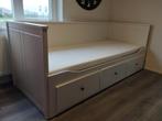 Bankbed Hemnes   209 x 89, Ophalen, 90 cm, Eenpersoons, Wit