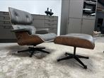 Nwe Vitra Eames Lounge Chair XL + Ottoman premium leder nero, Metaal, Nieuw, Rond, Ophalen of Verzenden