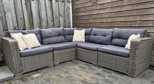 Mooie loungebank van luxe wicker, Tuin en Terras, Tuinsets en Loungesets, Gebruikt, Wicker, Ophalen