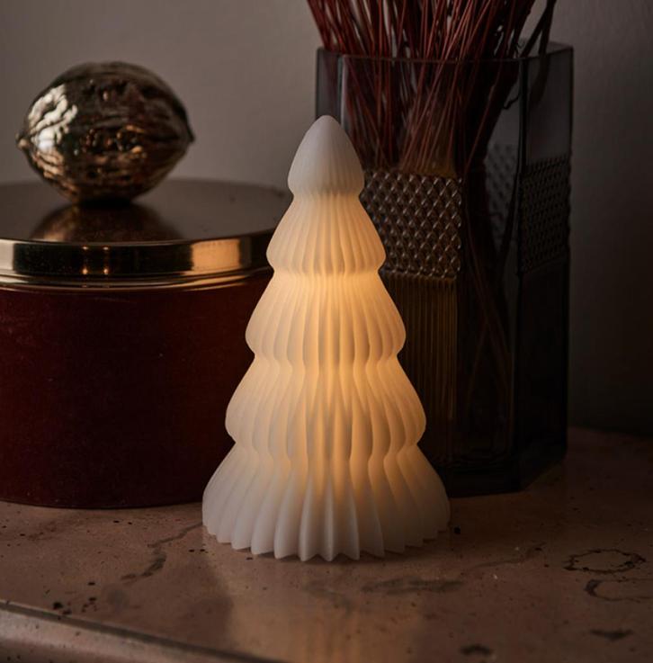 Sirius Kerstboom Claire Kerst - Wit - 16cm of 19cm NIEUW, Diversen, Kerst, Nieuw, Ophalen of Verzenden