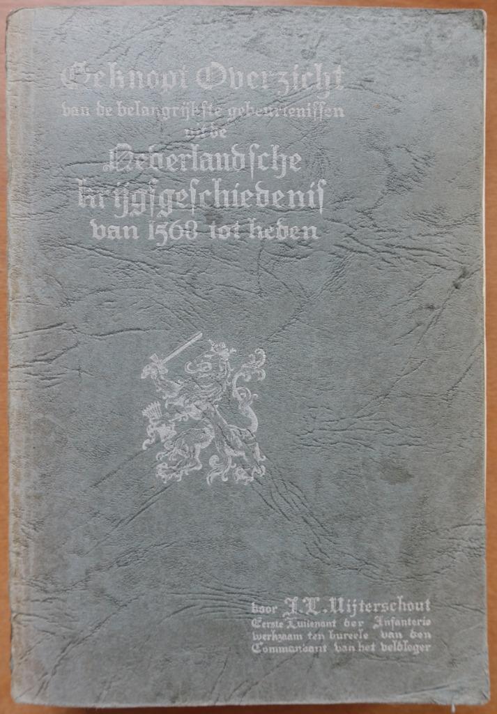 Beknopt overzicht .... Nederlandsche Krijgsgeschiedenis, Boeken, Geschiedenis | Vaderland, Gelezen, 17e en 18e eeuw, Verzenden