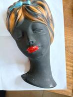 Vintage keramisch wandmasker jaren '50, Ophalen of Verzenden