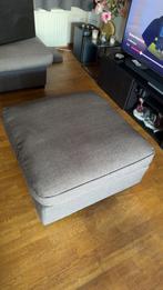 Hocker grijs zgan, Ophalen, Zo goed als nieuw, Vierkant, 75 tot 100 cm