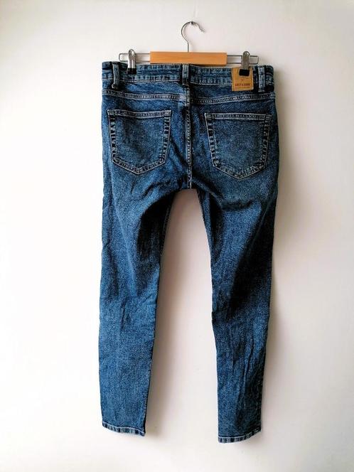 Only & Sons blauwe skinny jeans Warp W29/L32, Kleding | Heren, Spijkerbroeken en Jeans, Gedragen, W32 (confectie 46) of kleiner