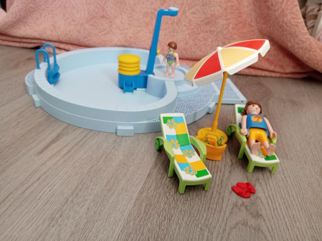 Playmobil 5964 Zwembad - Douche Defect, Kinderen en Baby's, Speelgoed | Playmobil, Ophalen of Verzenden, Gebruikt, Complete set