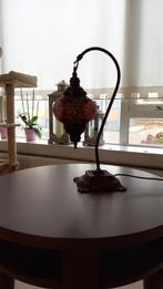 Mooie Turkse tafellamp, Ophalen of Verzenden, Gebruikt, Glas, Minder dan 50 cm