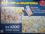 Jan van Haasteren puzzel comics 2x 1000 stukjes, Ophalen of Verzenden, 500 t/m 1500 stukjes, Zo goed als nieuw