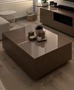 Salontafel - 120x70cm - Taupe - Hoogglans, Huis en Inrichting, Ophalen, Gebruikt, 100 tot 150 cm, Kunststof