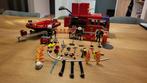 Playmobil Brandweerwagen en Boot - Complete Set, Ophalen of Verzenden, Zo goed als nieuw