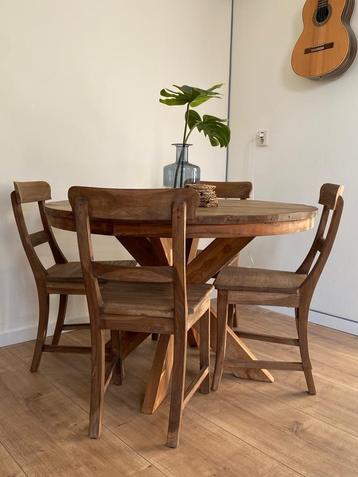 Goossens eettafel Ines 120cm TEAK beschikbaar voor biedingen