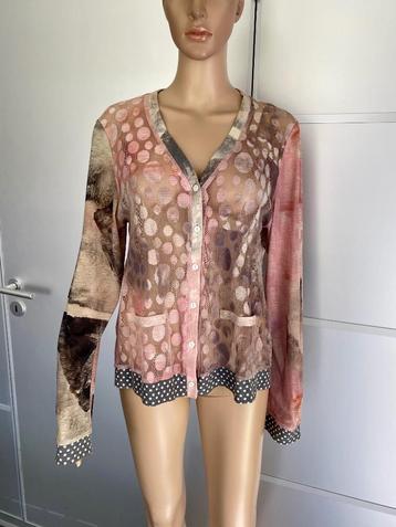 i413 Soggo maat 42=L apart vest vestje beige/roze beschikbaar voor biedingen