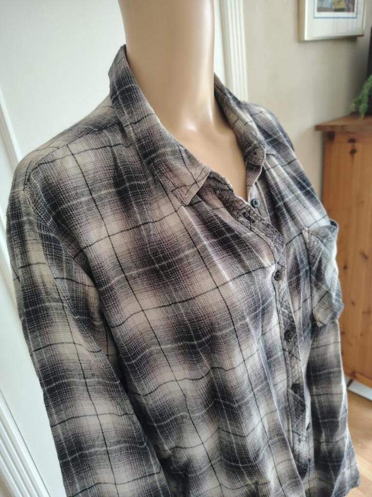 vintage geruit hemd, Kleding | Dames, Blouses en Tunieken, Gedragen, Maat 38/40 (M), Verzenden