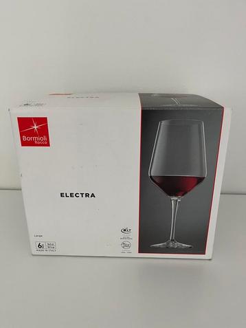 Rocco Bormioli Electra rode wijnglazen doos 6 stuks NIEUW beschikbaar voor biedingen
