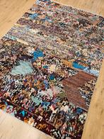 Handgeknoopt oosters tapijt modern design 198x149, Info@SlatsAntiek.nl, Crème, 100 tot 150 cm, Perzisch