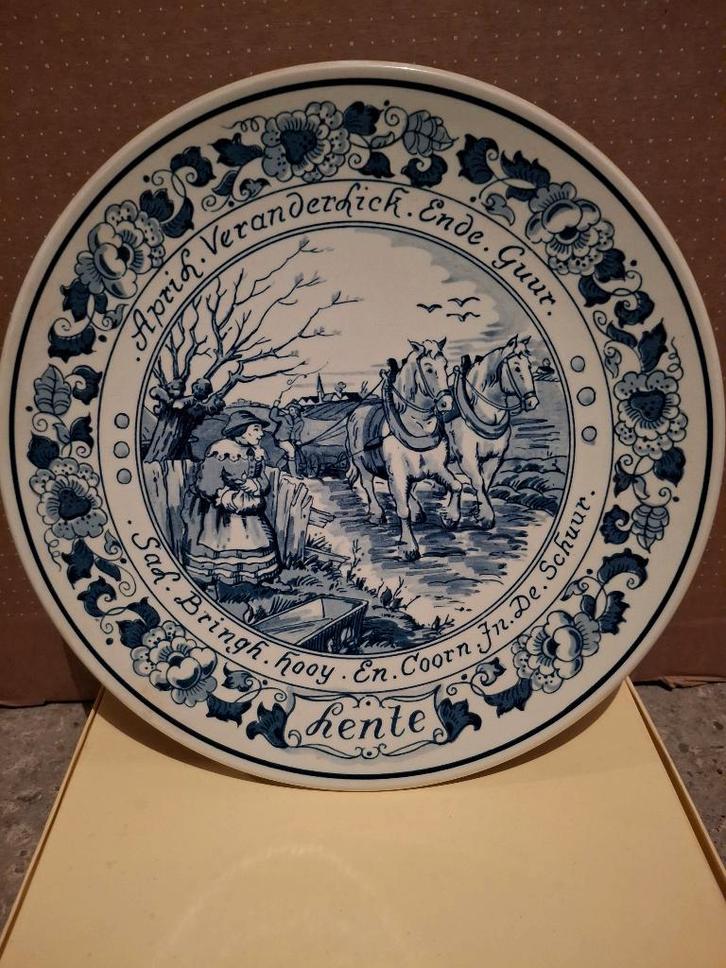 Royal Goedewaagen Ai vier jaargetijden, Antiek en Kunst, Antiek | Wandborden en Tegels, Ophalen of Verzenden