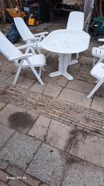 Hartmann tuinset met sierkussens, Tuin en Terras, Ophalen, 5 zitplaatsen, Kunststof, Gebruikt