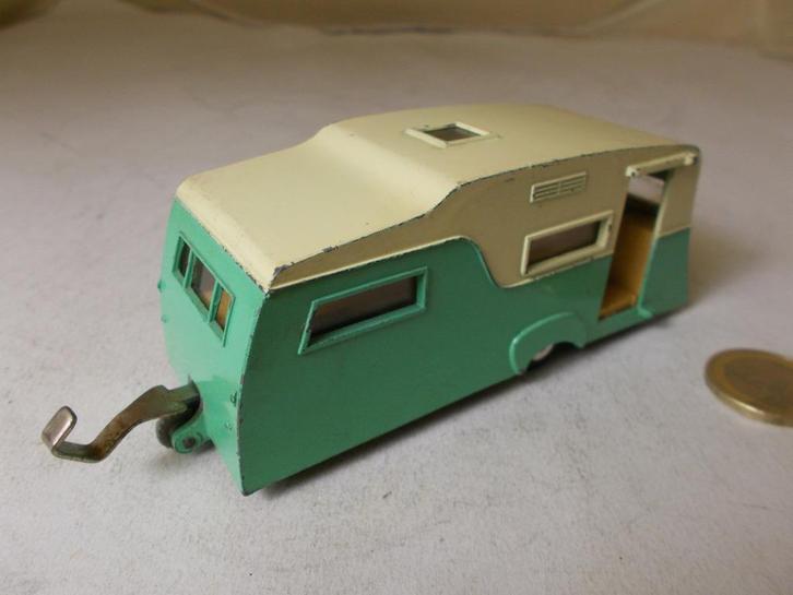 1961 Dinky Toys 188 FOUR BERTH CARAVAN. (Green/Cream) -M-, Hobby en Vrije tijd, Modelauto's | 1:43, Gebruikt, Overige typen, Dinky Toys