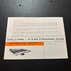 RABENEICK Binetta 1961 (#17) Bromfiets folder, Verzenden, Gelezen, Folder